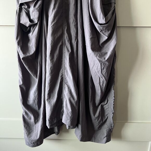 Hanna Skirt Womens 0 Gray Draped Maxi Balloon Pocket Cargo Elastic Waist Boho - Picture 4 of 11